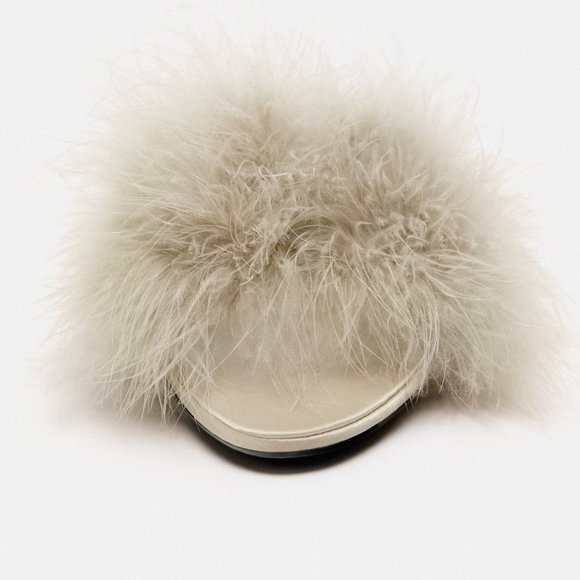 BLOGGER'S FAVE! Zara Feather Heels NWT - Picture 12 of 16